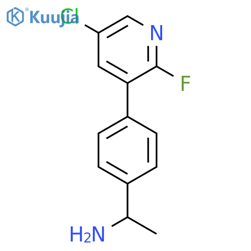 1-4-(5-chloro-2-fluoropyridin-3-yl)phenylethan-1-amine structure