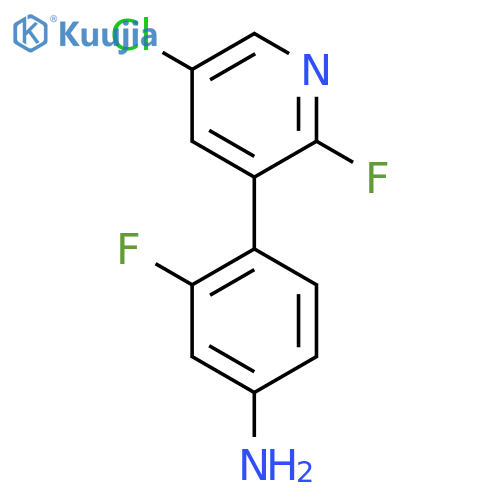 4-(5-chloro-2-fluoropyridin-3-yl)-3-fluoroaniline structure