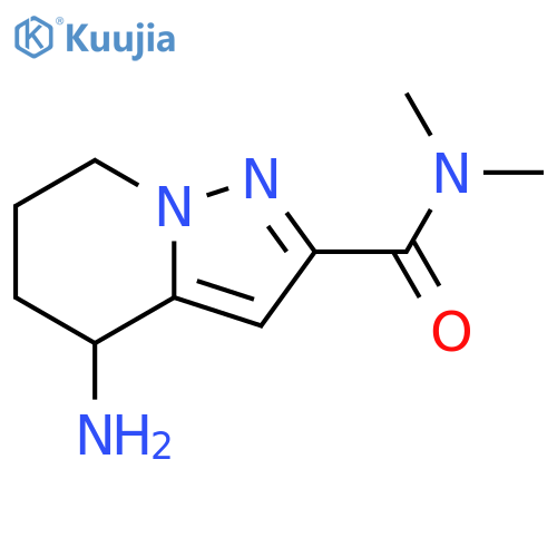 Pyrazolo[1,5-a]pyridine-2-carboxamide, 4-amino-4,5,6,7-tetrahydro-N,N-dimethyl- structure