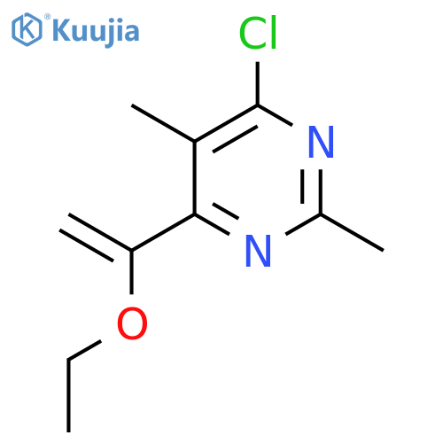 4-Chloro-6-(1-ethoxyethenyl)-2,5-dimethylpyrimidine structure