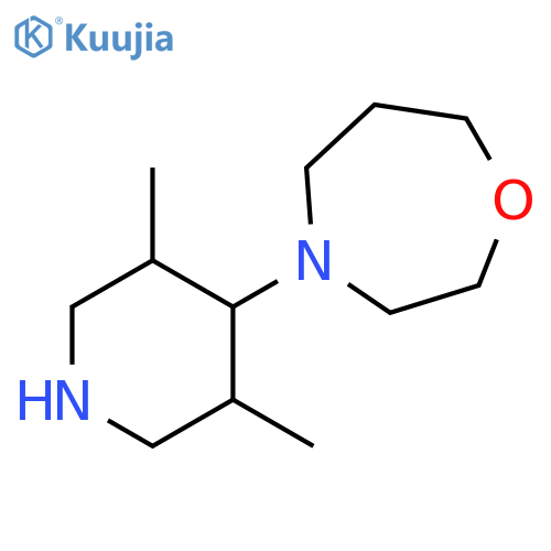 1,4-Oxazepine, 4-(3,5-dimethyl-4-piperidinyl)hexahydro- structure