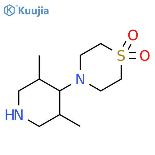 Thiomorpholine, 4-(3,5-dimethyl-4-piperidinyl)-, 1,1-dioxide structure