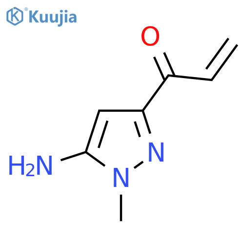 1-(5-amino-1-methyl-1H-pyrazol-3-yl)prop-2-en-1-one structure