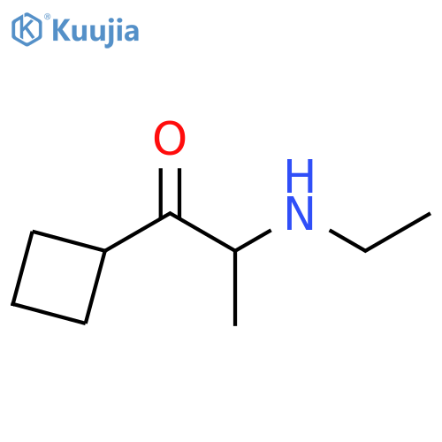1-Propanone, 1-cyclobutyl-2-(ethylamino)- structure