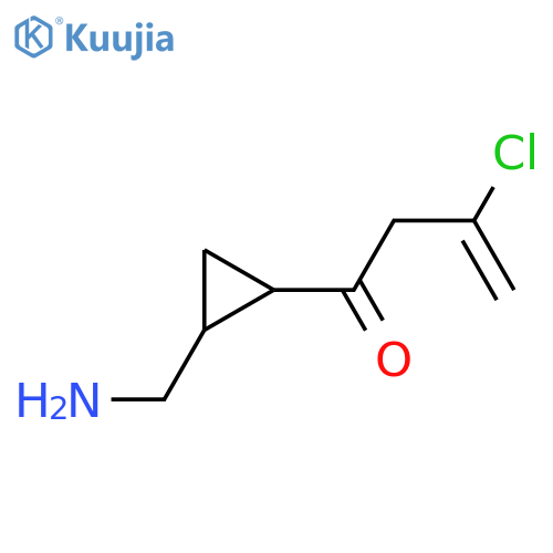 1-[2-(Aminomethyl)cyclopropyl]-3-chlorobut-3-en-1-one structure