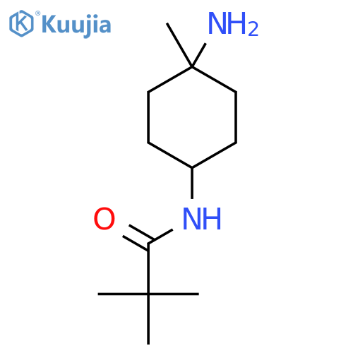 N-(4-amino-4-methylcyclohexyl)-2,2-dimethylpropanamide structure