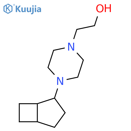 1-Piperazineethanol, 4-bicyclo[3.2.0]hept-2-yl- structure
