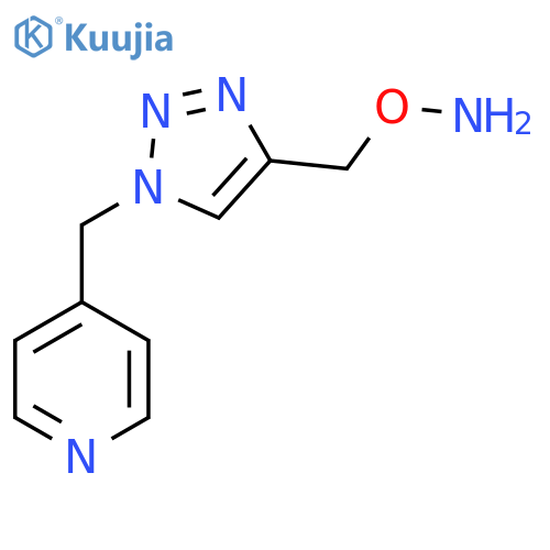 O-({1-(pyridin-4-yl)methyl-1H-1,2,3-triazol-4-yl}methyl)hydroxylamine structure
