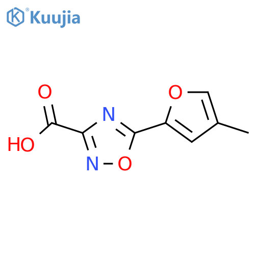 5-(4-methylfuran-2-yl)-1,2,4-oxadiazole-3-carboxylic acid structure