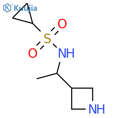 N-1-(azetidin-3-yl)ethylcyclopropanesulfonamide structure