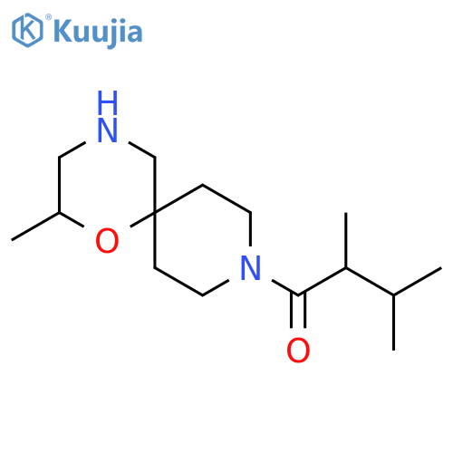 2,3-dimethyl-1-{2-methyl-1-oxa-4,9-diazaspiro5.5undecan-9-yl}butan-1-one structure