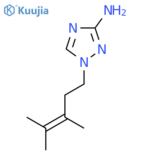 1-(3,4-dimethylpent-3-en-1-yl)-1H-1,2,4-triazol-3-amine structure
