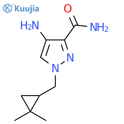 4-amino-1-(2,2-dimethylcyclopropyl)methyl-1H-pyrazole-3-carboxamide structure