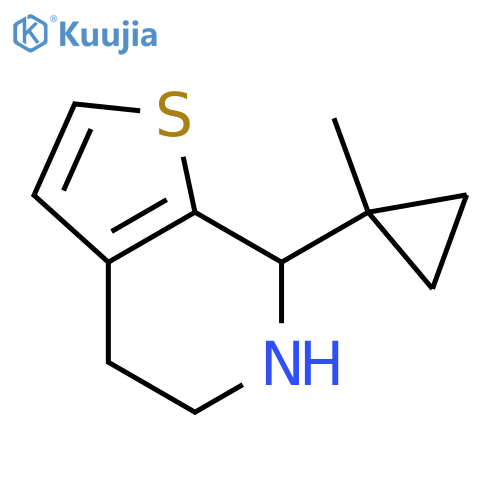 7-(1-methylcyclopropyl)-4H,5H,6H,7H-thieno2,3-cpyridine structure