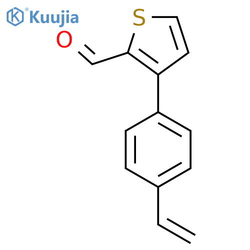 3-(4-Ethenylphenyl)thiophene-2-carbaldehyde structure