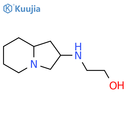 2-(octahydroindolizin-2-yl)aminoethan-1-ol structure