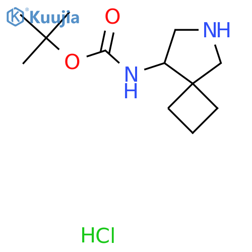 tert-butyl N-{6-azaspiro3.4octan-8-yl}carbamate hydrochloride structure