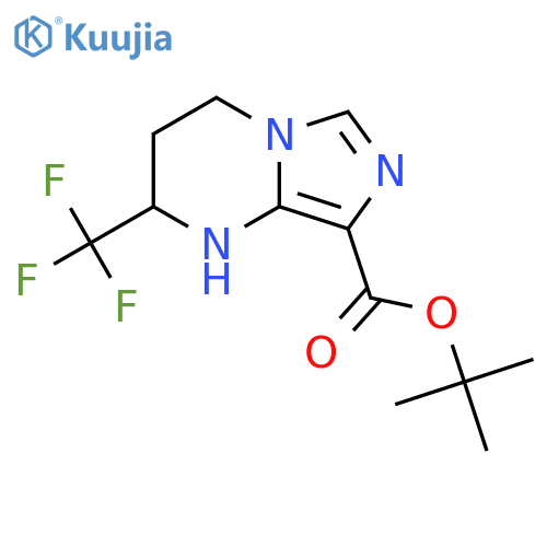 tert-butyl 2-(trifluoromethyl)-1H,2H,3H,4H-imidazo[1,5-a]pyrimidine-8-carboxylate structure
