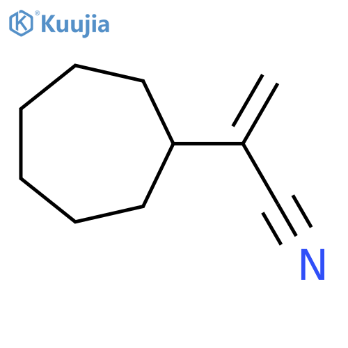 2-cycloheptylprop-2-enenitrile structure
