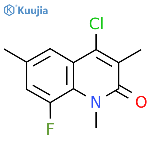 4-chloro-8-fluoro-1,3,6-trimethyl-1,2-dihydroquinolin-2-one structure