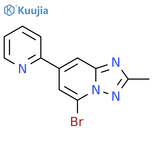 2-{5-bromo-2-methyl-1,2,4triazolo1,5-apyridin-7-yl}pyridine structure