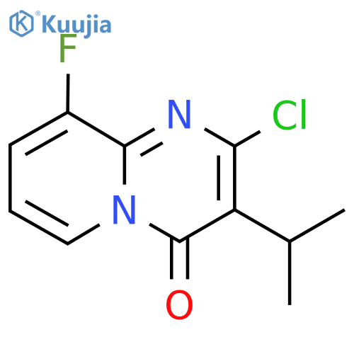 2-chloro-9-fluoro-3-(propan-2-yl)-4H-pyrido1,2-apyrimidin-4-one structure