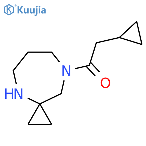 2-cyclopropyl-1-{4,8-diazaspiro2.6nonan-8-yl}ethan-1-one structure