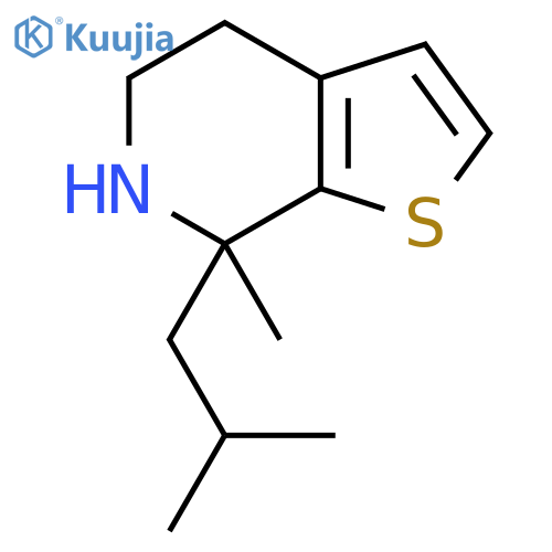 7-methyl-7-(2-methylpropyl)-4H,5H,6H,7H-thieno2,3-cpyridine structure