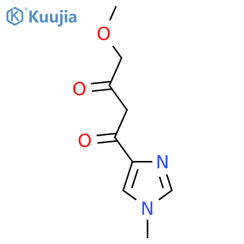 4-methoxy-1-(1-methyl-1H-imidazol-4-yl)butane-1,3-dione structure
