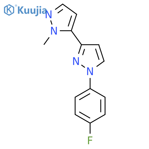 1-(4-fluorophenyl)-3-(1-methyl-1H-pyrazol-5-yl)-1H-pyrazole structure