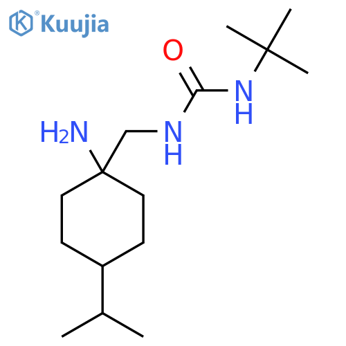 1-{1-amino-4-(propan-2-yl)cyclohexylmethyl}-3-tert-butylurea structure