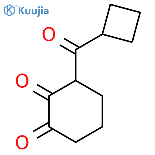 3-cyclobutanecarbonylcyclohexane-1,2-dione structure