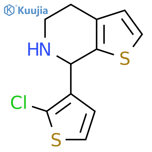 7-(2-chlorothiophen-3-yl)-4H,5H,6H,7H-thieno2,3-cpyridine structure