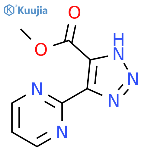 1H-1,2,3-Triazole-5-carboxylic acid, 4-(2-pyrimidinyl)-, methyl ester structure