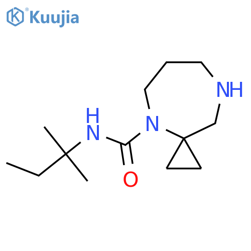 N-(2-methylbutan-2-yl)-4,8-diazaspiro2.6nonane-4-carboxamide structure