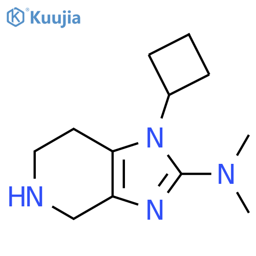 1-cyclobutyl-N,N-dimethyl-1H,4H,5H,6H,7H-imidazo[4,5-c]pyridin-2-amine structure