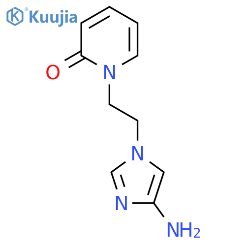 1-2-(4-amino-1H-imidazol-1-yl)ethyl-1,2-dihydropyridin-2-one structure