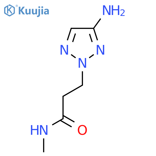 3-(4-amino-2H-1,2,3-triazol-2-yl)-N-methylpropanamide structure