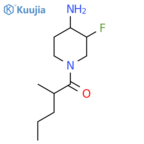 1-(4-Amino-3-fluoropiperidin-1-yl)-2-methylpentan-1-one structure