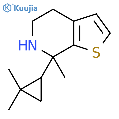 7-(2,2-dimethylcyclopropyl)-7-methyl-4H,5H,6H,7H-thieno2,3-cpyridine structure