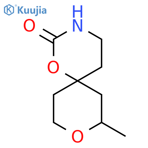 8-Methyl-1,9-dioxa-3-azaspiro[5.5]undecan-2-one structure