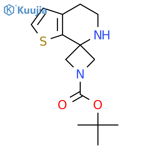 tert-butyl 5',6'-dihydro-4'H-spiroazetidine-3,7'-thieno2,3-cpyridine-1-carboxylate structure