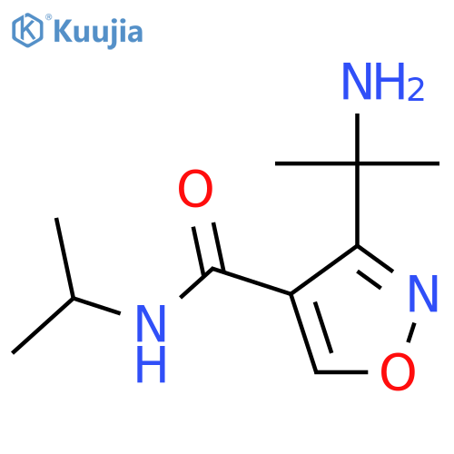 3-(2-aminopropan-2-yl)-N-(propan-2-yl)-1,2-oxazole-4-carboxamide structure
