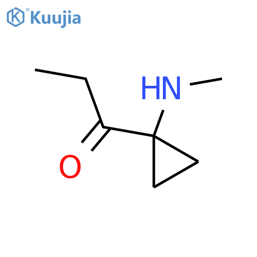 1-[1-(Methylamino)cyclopropyl]propan-1-one structure