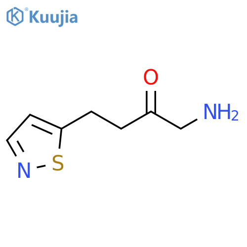 2-Butanone, 1-amino-4-(5-isothiazolyl)- structure