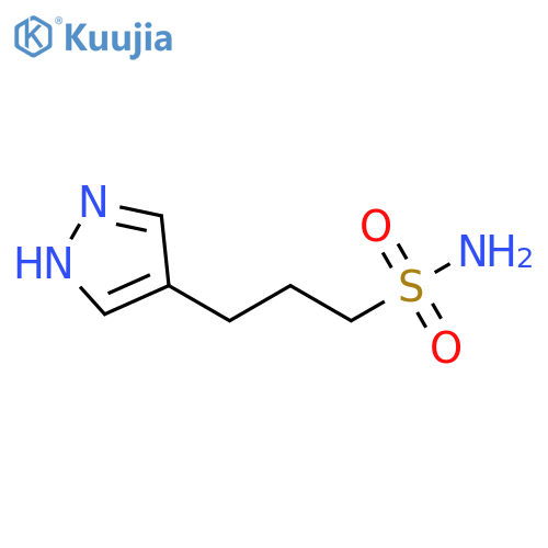 3-(1H-pyrazol-4-yl)propane-1-sulfonamide structure