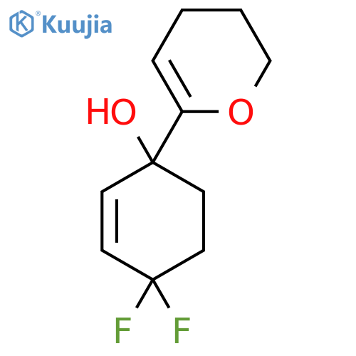 1-(3,4-dihydro-2H-pyran-6-yl)-4,4-difluorocyclohex-2-en-1-ol structure
