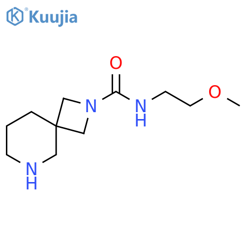 2,6-Diazaspiro[3.5]nonane-2-carboxamide, N-(2-methoxyethyl)- structure