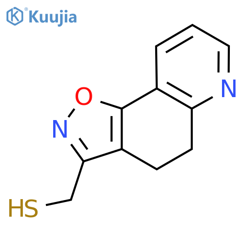 {4H,5H-1,2oxazolo5,4-fquinolin-3-yl}methanethiol structure