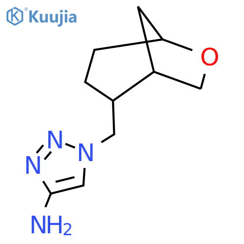 1-({6-oxabicyclo3.2.1octan-2-yl}methyl)-1H-1,2,3-triazol-4-amine structure